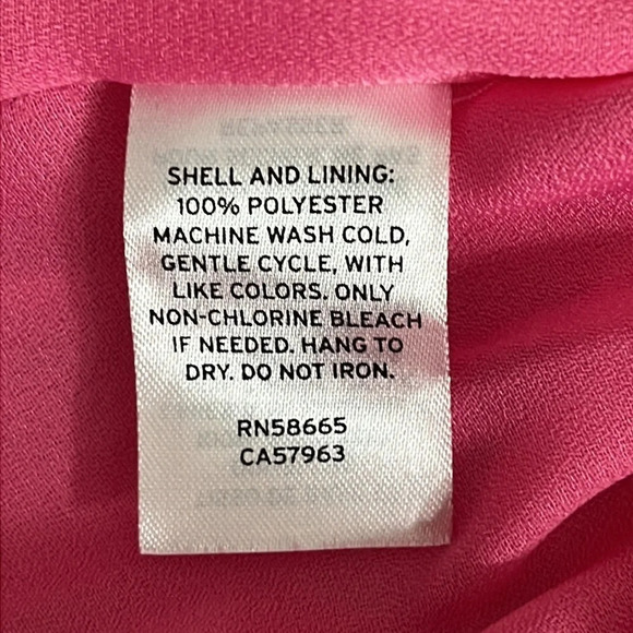 Halogen Pleated Sleeveless Swing Top in Barbie Pink - Size Small - Picture 6 of 8